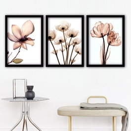 Wallity Cuadro Decorativo Enmarcado Multicolor (3 Piezas)